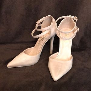 Blush Pumps with Double Strap